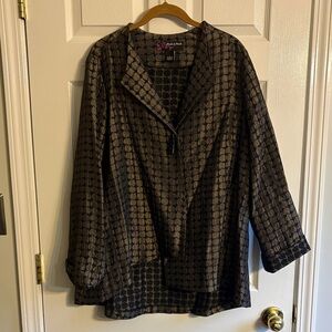 Peck & Peck Dark Patterned Blazer